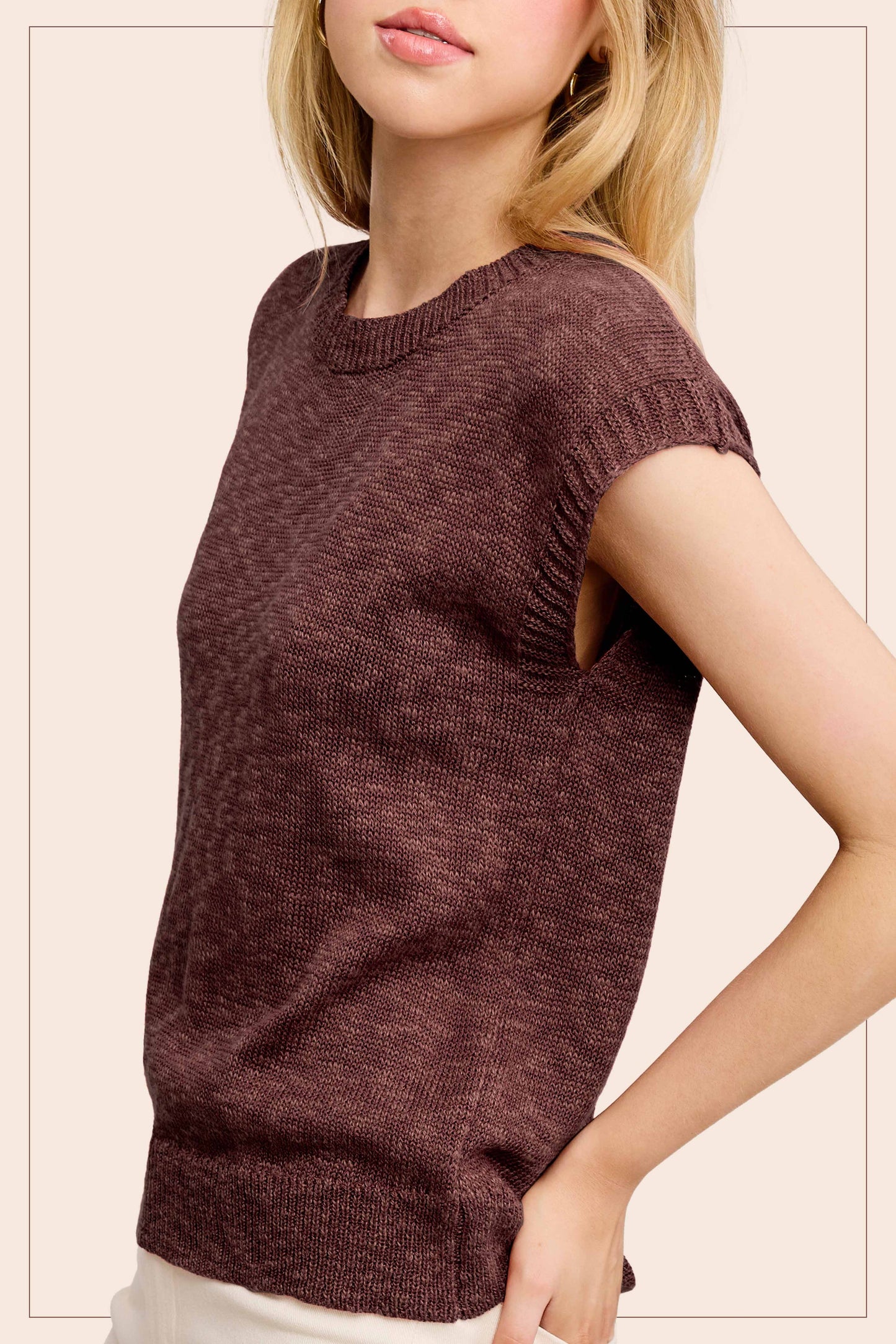 JCS3598- Knit Sweater Vest Outerwear women’s