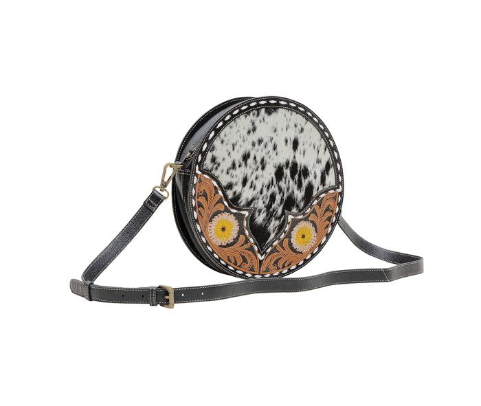 Purses Myra Bag FLAX BLOSSOM ROUND BAG S-6537