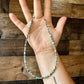 Torpedo choker Sterling Silver Pearls and turquoise choker CHO-NAV-049-TUR