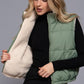 Reversible Fur Padding Vest J14045