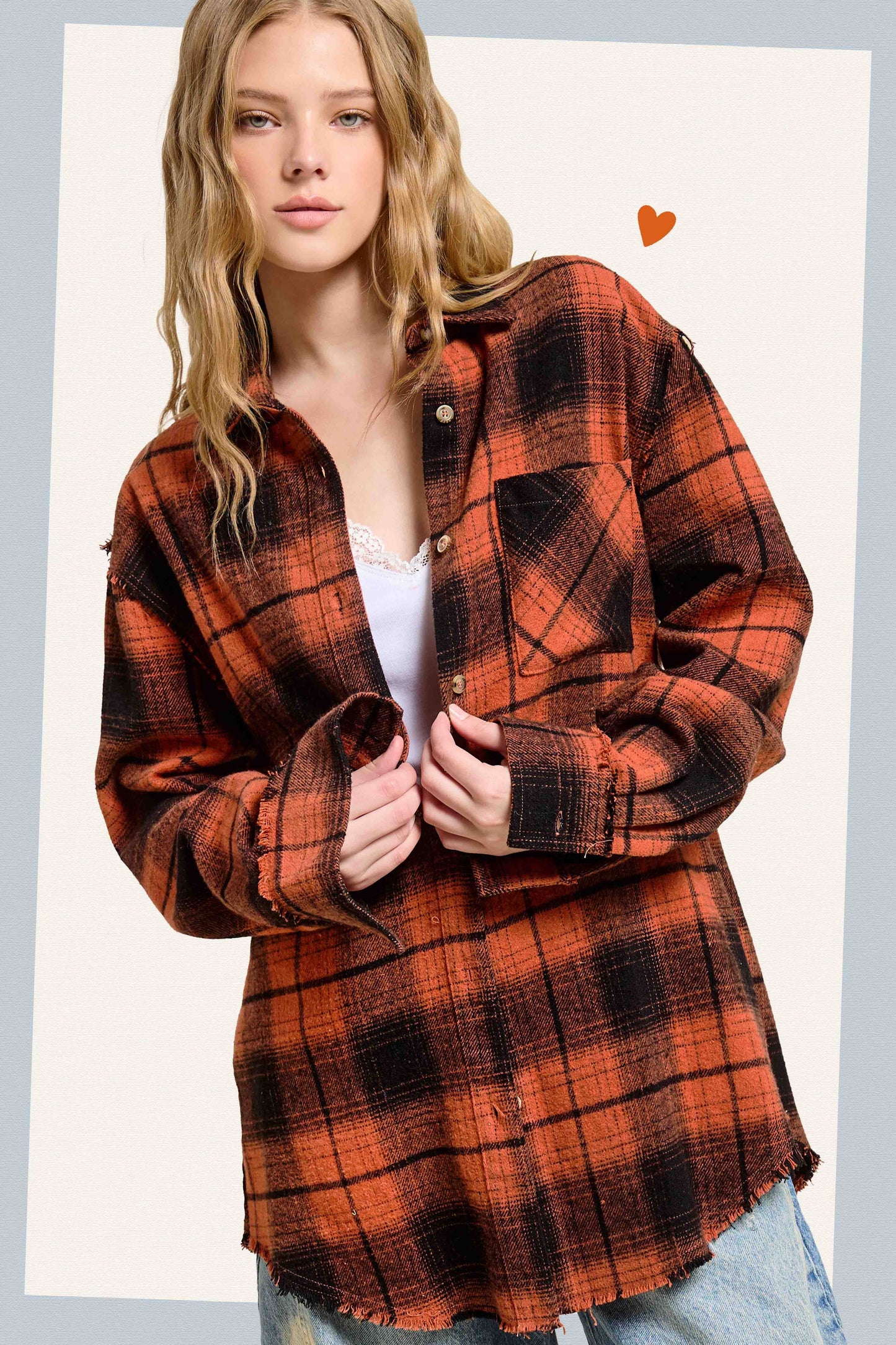 Outerwear Women’s Mineral Washed Button Down SRT1370