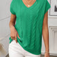 Shirts Women’s V-Neck Cable-Knit Top RCJW05285