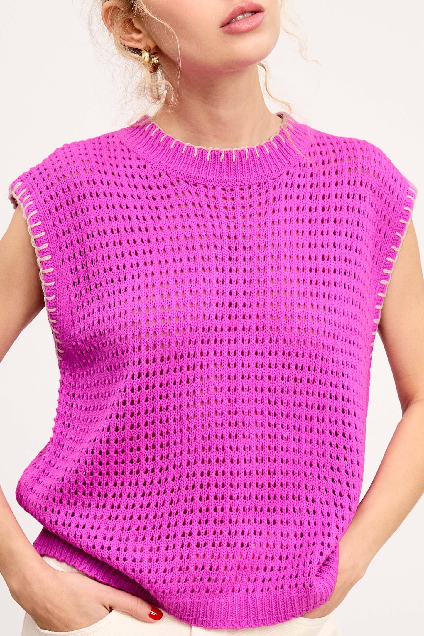 Sweater Vest MDS3597 Outerwear women’s