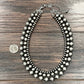 739055, Handmade17" 3-strand Oval/Round Navajo Bead Necklace