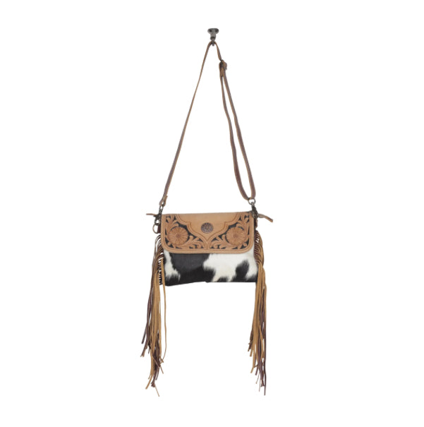 Purse Myra Bag Coral Paz Hand Tooled Bag S-4381
