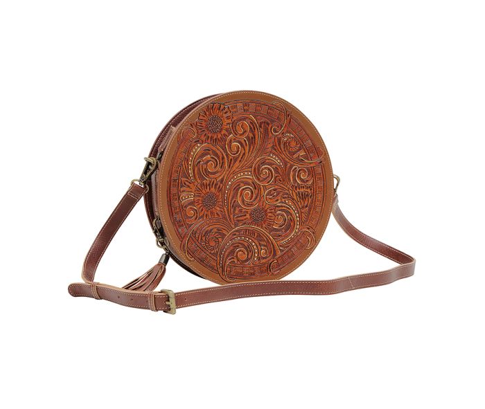 Purses Myra Bag CRIMSON ORCHID ROUND BAG S-6539