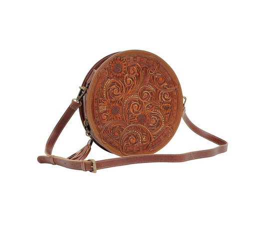 Purses Myra Bag CRIMSON ORCHID ROUND BAG S-6539