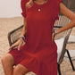 Elegant Ruffled Sleeve Straight Dress