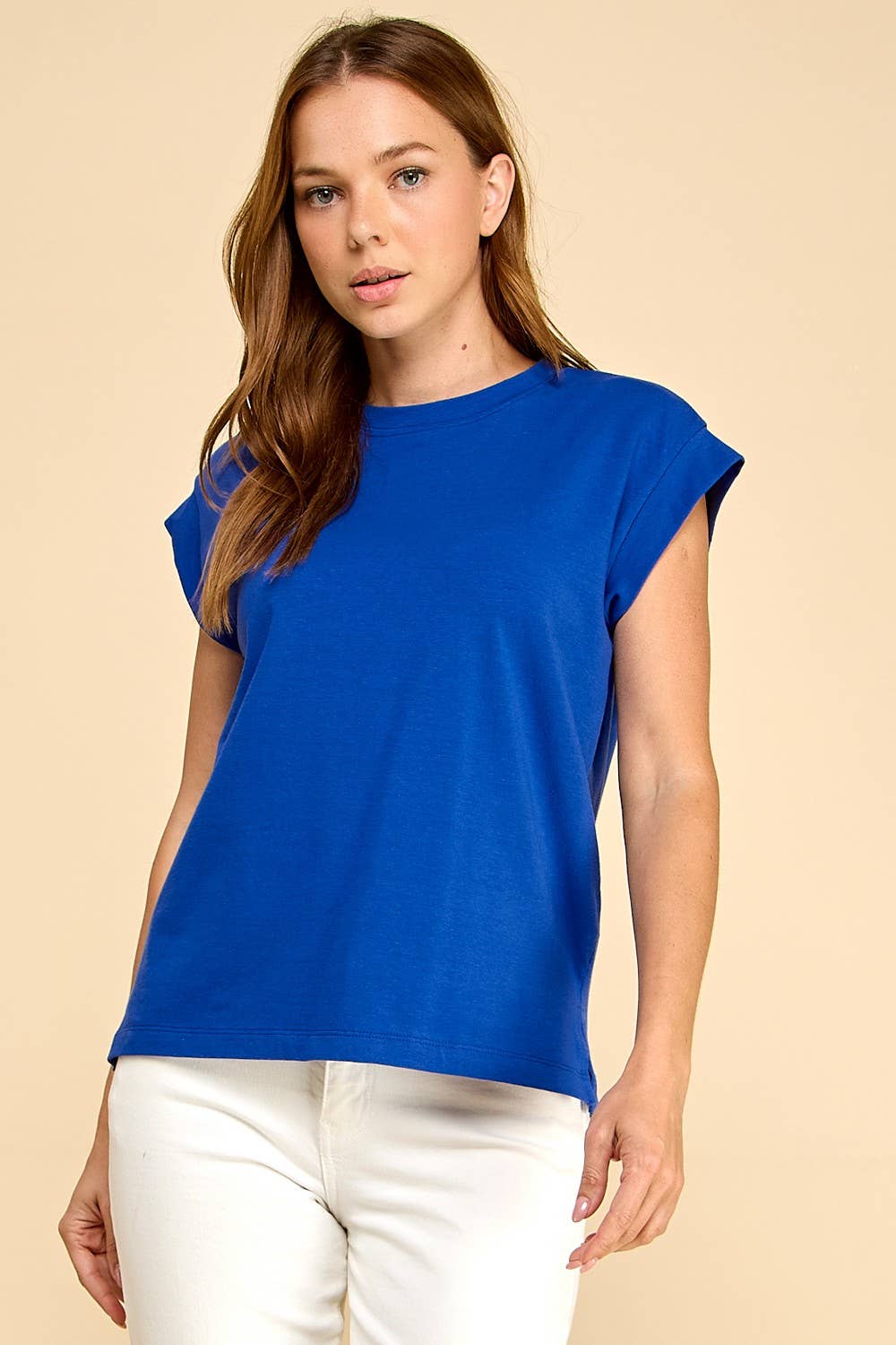 T1478D Short Sleeve Solid Top