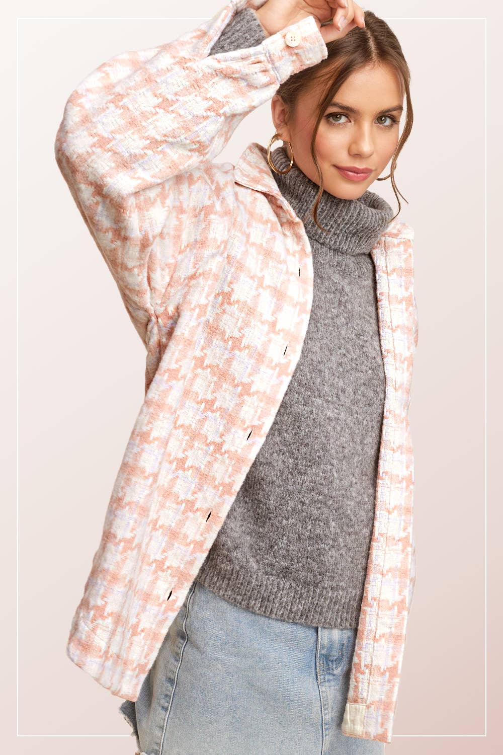 Outerwear Oversized Soft Brushed Shacket JKT1795