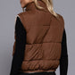 Reversible Fur Padding Vest J14045