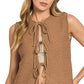 Tie Front Sweater Vest shirt