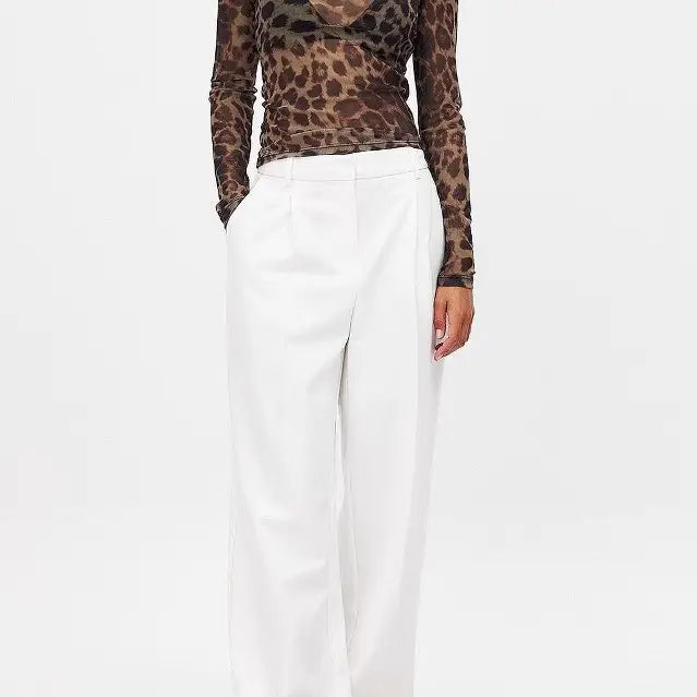 Shirts Women’s Sheer Mesh Leopard RCJY03601