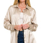Satin Button Down Shirts 7271D4