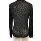 TO1494 Sheer Mesh Mock Neck Top