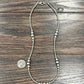 Handmade 22" Clustered Silver Navajo Bead Necklace 738056