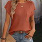 Women’s Shirts Short Sleeve Knit Tee RCJY00299