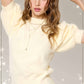 Soft Mohair Puff Short Sleeve Knit Top JCS3554