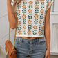 SW1325 Knit Top with Floral Detail