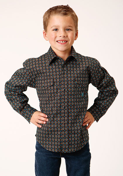 Shirt Boys Roper Amarillo Snap Long Sleeve 3-030-0225-6015