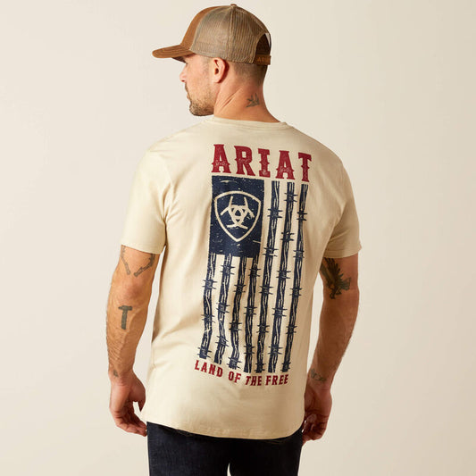Shirts Men’s Ariat Tee Shirt Barbed Flag 10054001