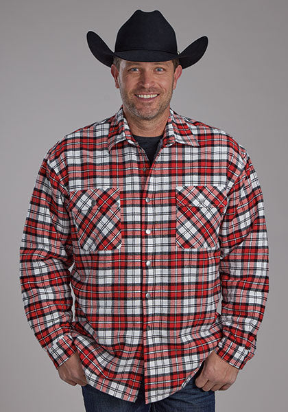 Outerwear Mens Roper Sherpa Lined Flannel Shirt 03-097-0119-1700