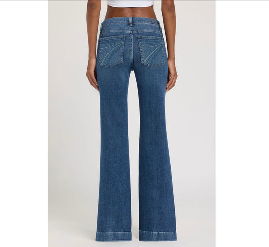 Blue ombré Tailorless 7U310A50 FLUX Jeans Women’s Trousers  (EXCHANGE ONLY) 7 for all Mankind Shorter inseam 1ZD