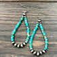 722375, 2.5" Handmade Navajo, Gemstone Earrings