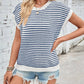 Knit Striped Batwing Sleeve Sweater SW1275