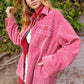 Outerwear Women’s Oversized Corduroy Button JKT1727