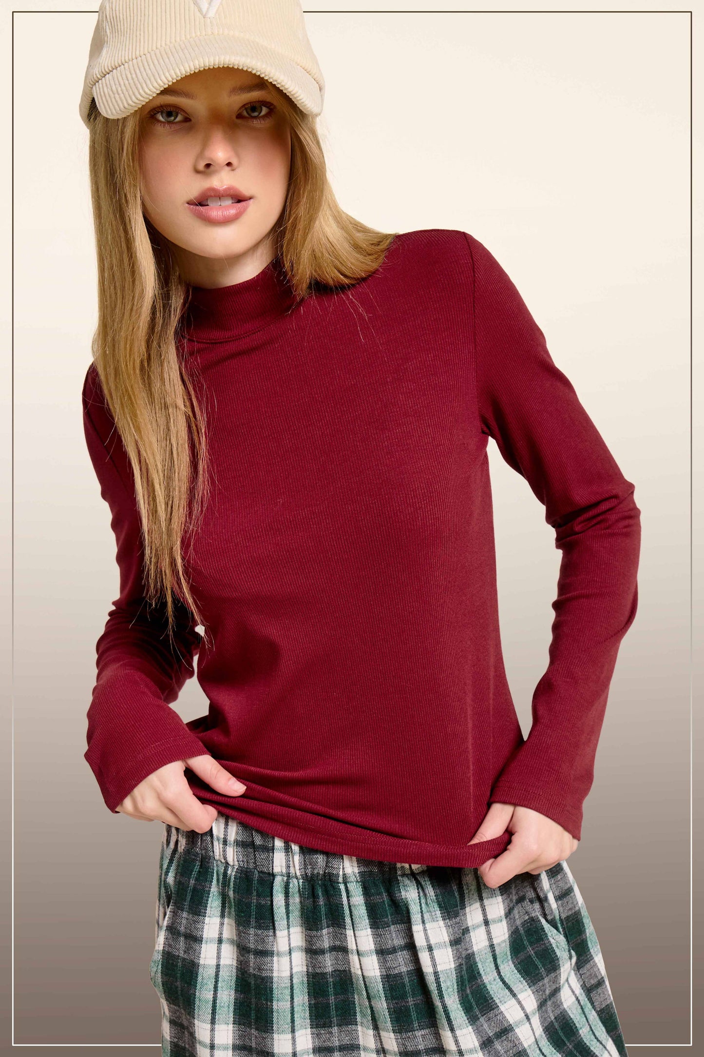 Ribbed Turtleneck MCT7699