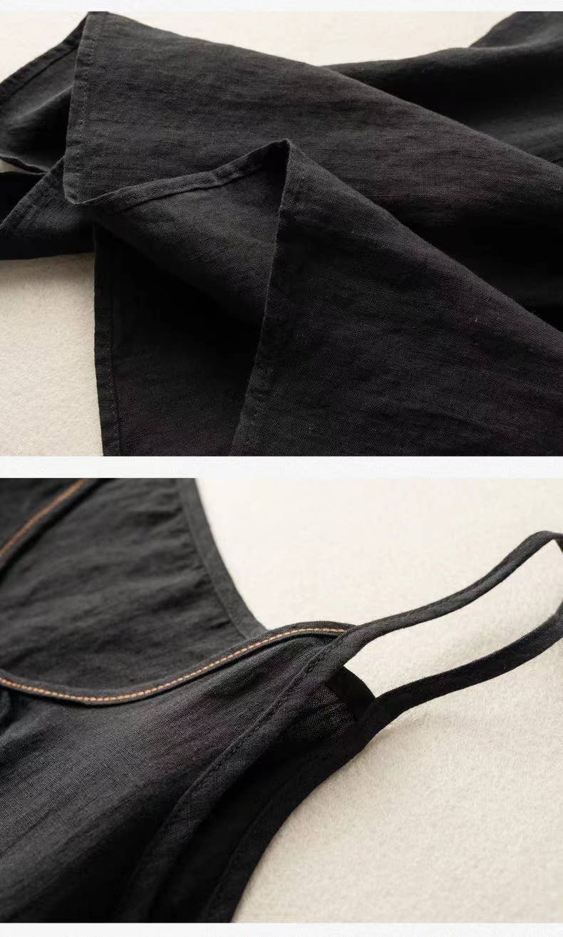 TO1185 Cotton Linen Camisole Tank Top