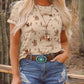 Shirts Women’s Tee Western Cactus Print RCJW05901