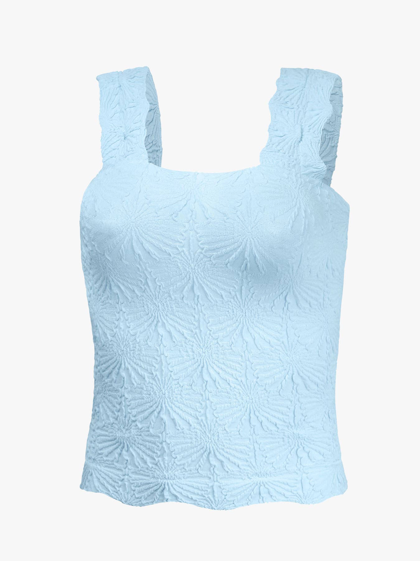 TO1527 Jacquard Knit Tank Top