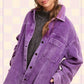 Outerwear Women’s Oversized Corduroy Button JKT1727