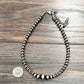 738590, Handmade 15" Rondelle Navajo Bead Necklace
