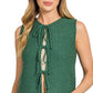 Tie Front Sweater Vest shirt