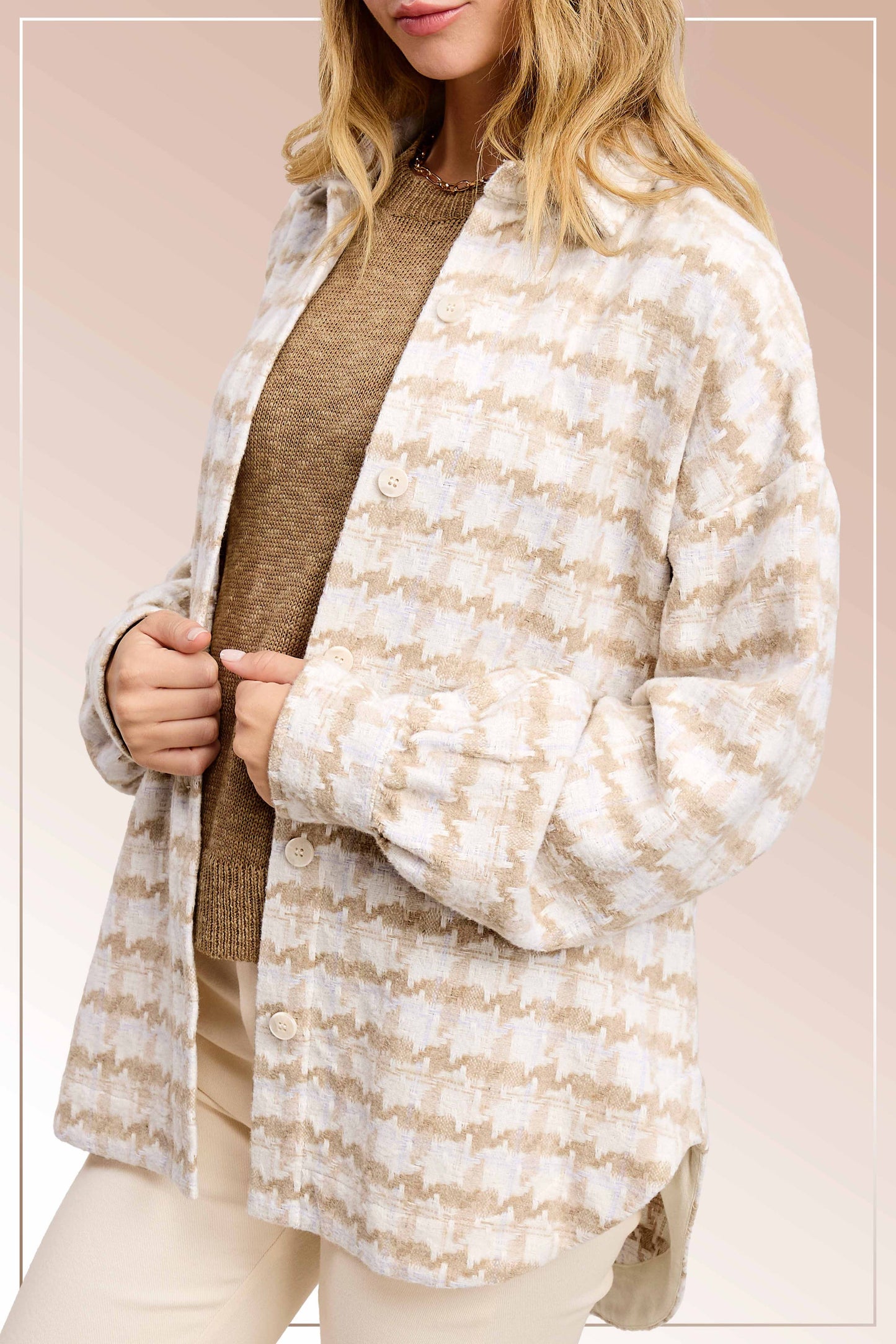 Outerwear Oversized Soft Brushed Shacket JKT1795