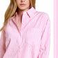 SRT7903-Stripe Button Shirt