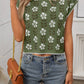 SW1325 Knit Top with Floral Detail