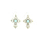 Jewelry Earrings Blazin Roxx Cross With Turquoise 29553