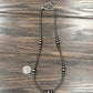 738101,  Handmade 22" Clustered Polish Navajo Bead Necklace