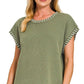 Outerwear Women’s Stitch Detailed Oversize Sweater Vest 2717Y