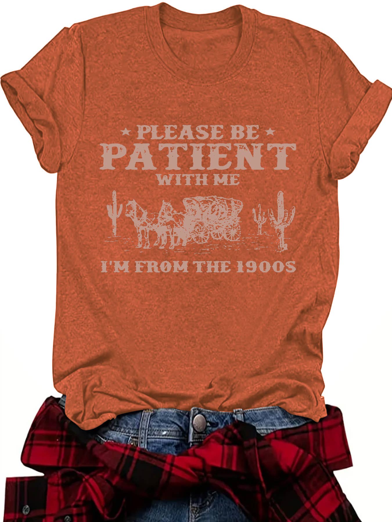 Women’s Graphic Tee Please Be Patient RCJY03582