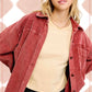 Outerwear Women’s Oversized Corduroy Button JKT1727