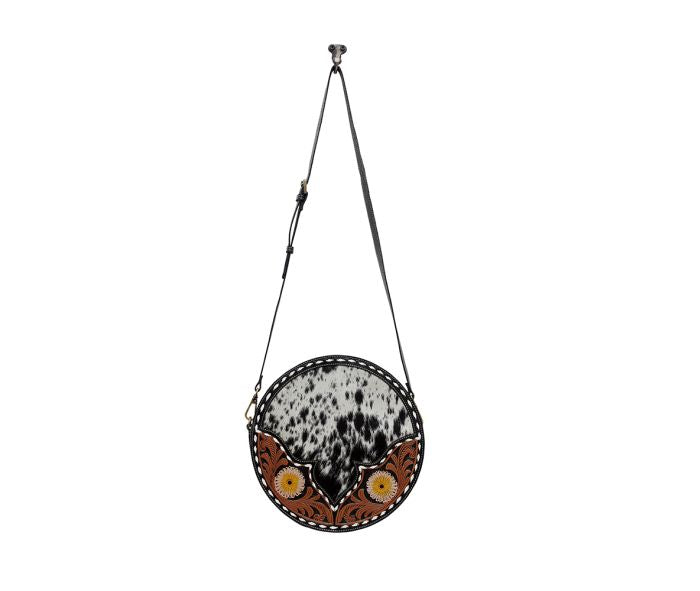 Purses Myra Bag FLAX BLOSSOM ROUND BAG S-6537