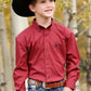 Shirt Boy’s Cinch Long Sleeve Red MTW7060324