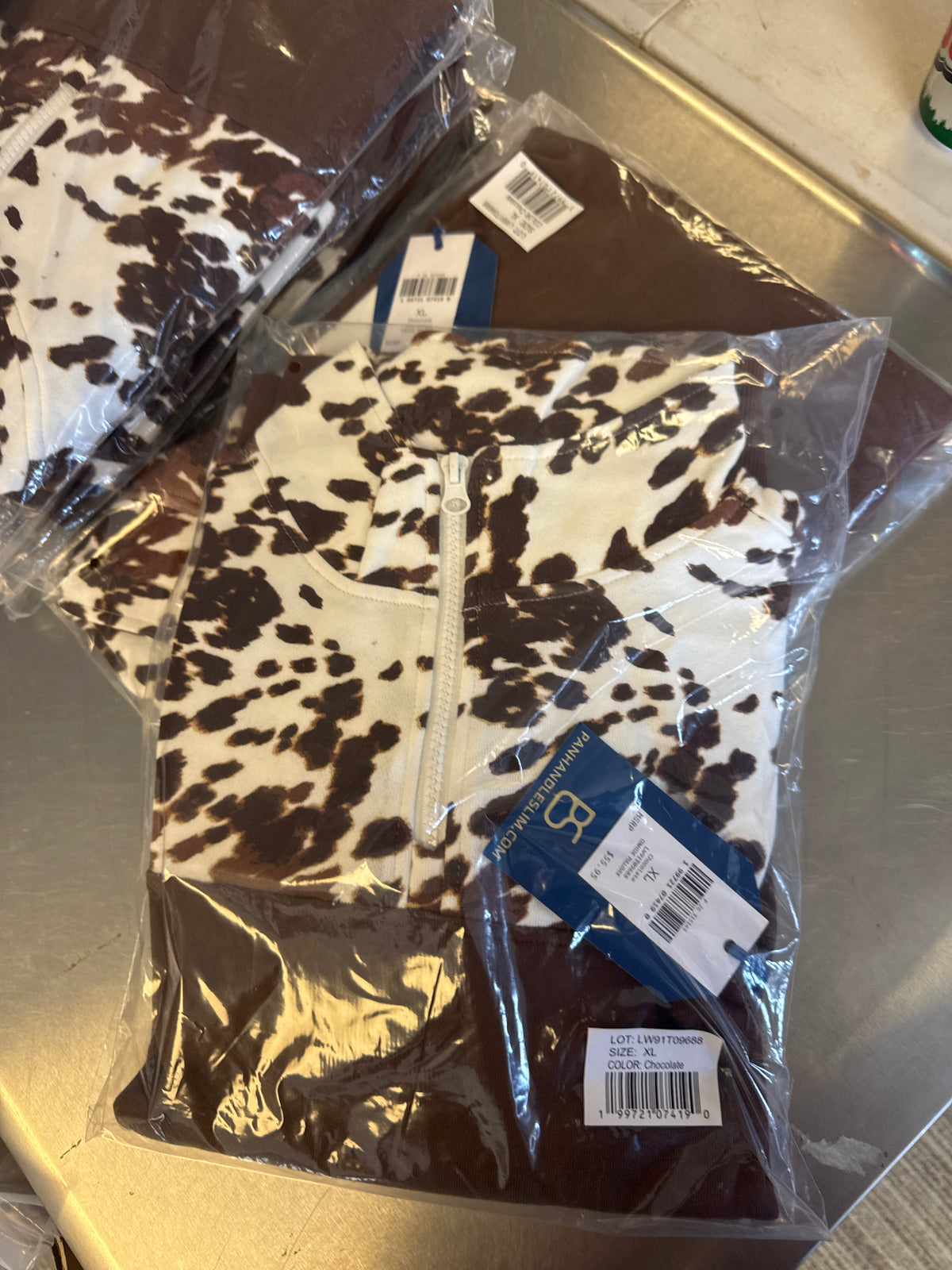 Outerwear Women’s Panhandle 1/4Zip Cowhide Print LW91T09688