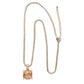 GOLD CHAIN W/SQ STONE Jewelry TN148GCH