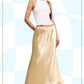 JDP4232-Dressy Satin Long Panel Silhouette Skirt